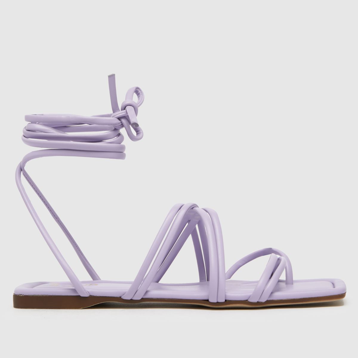 Lila színű schuh tanga nyakkendős szandál