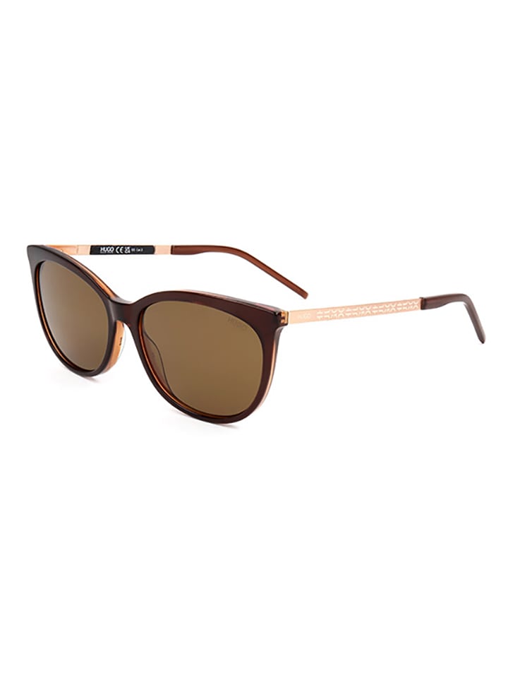 HUGO Damen-Sonnenbrille in Braun günstig kaufen 55