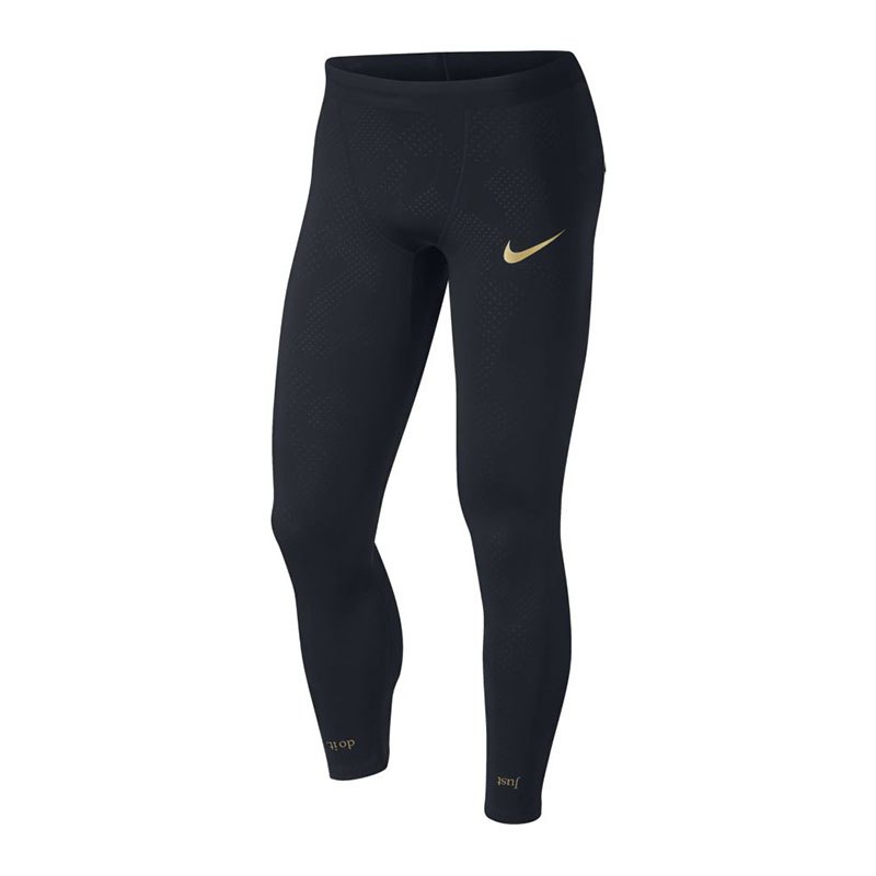 Nike Tech Tight Hose lang Running Schwarz F010
