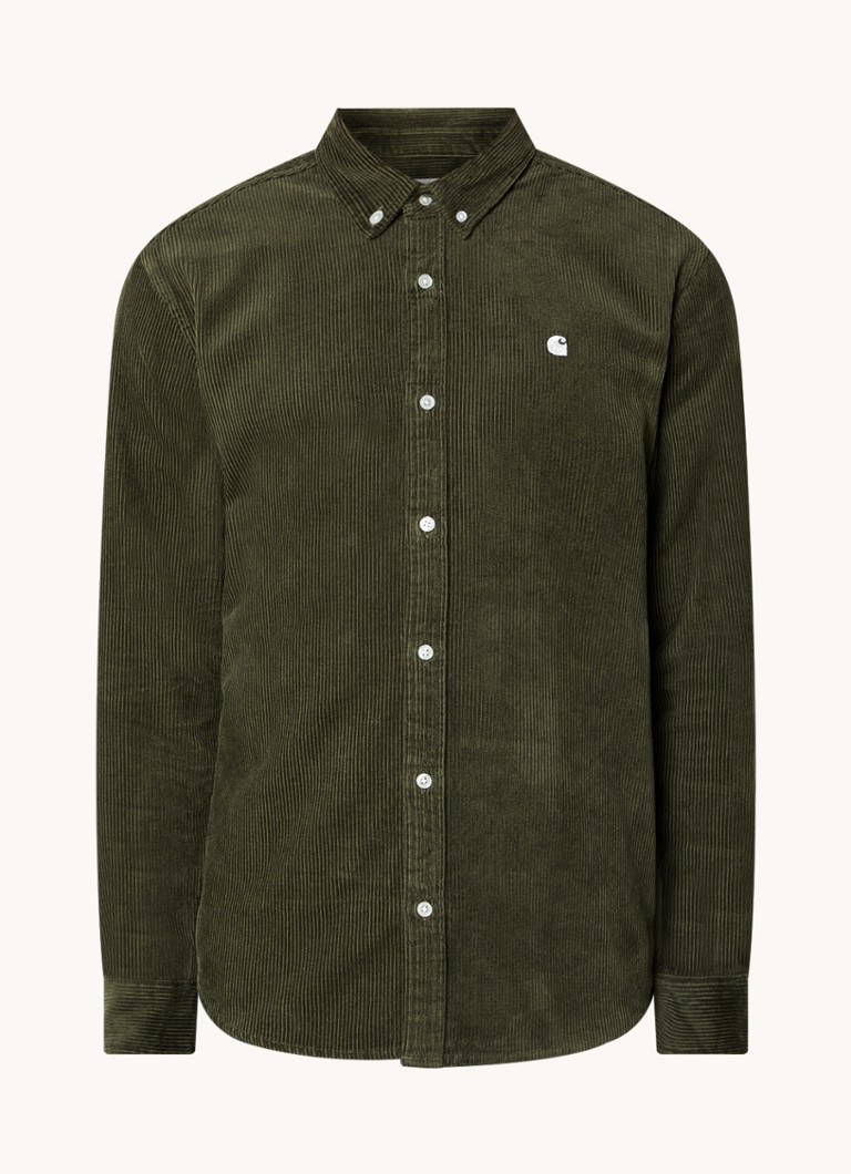 Carhartt WIP Majica regular fit iz korduroja z vezenim logotipom