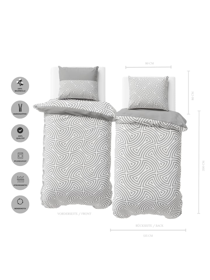 TRAUMHELDEN Bettwäsche-Set Biber/Flanell Premium 