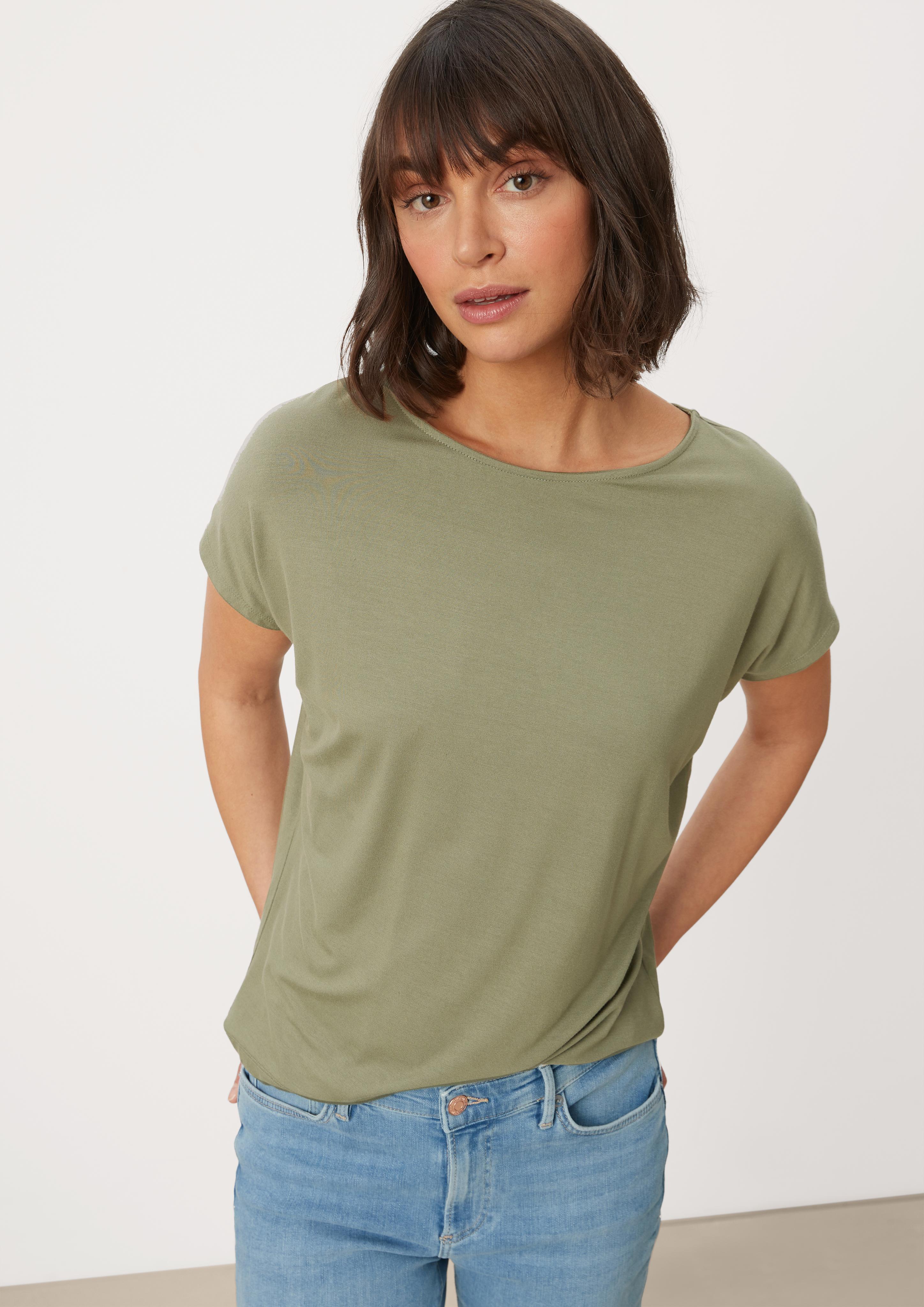 Ärmelloses T-Shirt aus Viskosestretch  2112030-7928