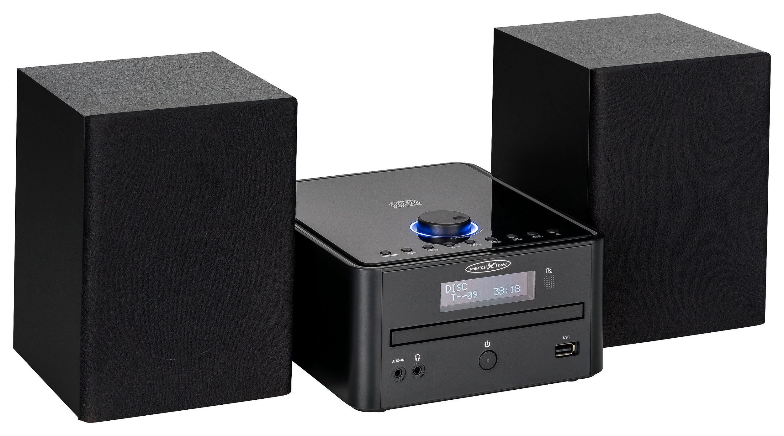 Reflexion HIF79DAB Microanlage (DAB/DAB+, UKW Radio, 80,00 W, Stereo-Micro-Hifi-System mit DAB, UKW, USB, MP3/CD, und Bluetooth)