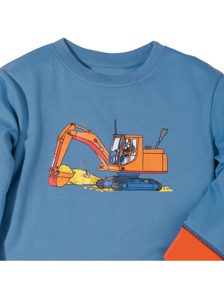 Erwin Müller Interlock-Jersey Kinder-Schlafanzug 2er-Pack in rauchblau/marine günstig kaufen