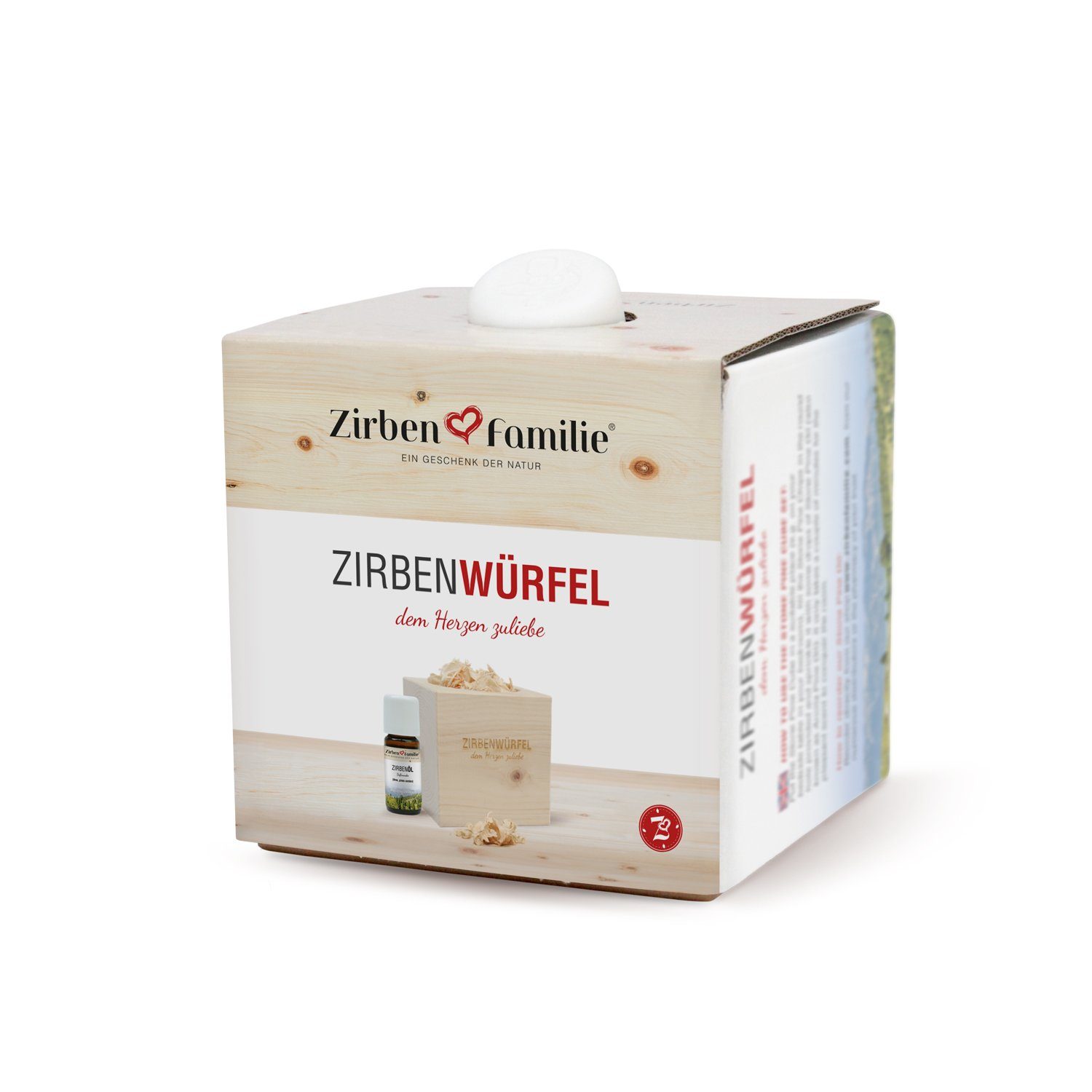 Zirbenfamilie Duftlampe Zirbenwürfel (Zirbenwürfel Set)