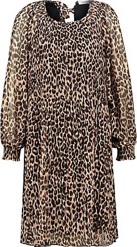 Princess Goes Hollywood Damen Plissee Kleid mit Leoprint