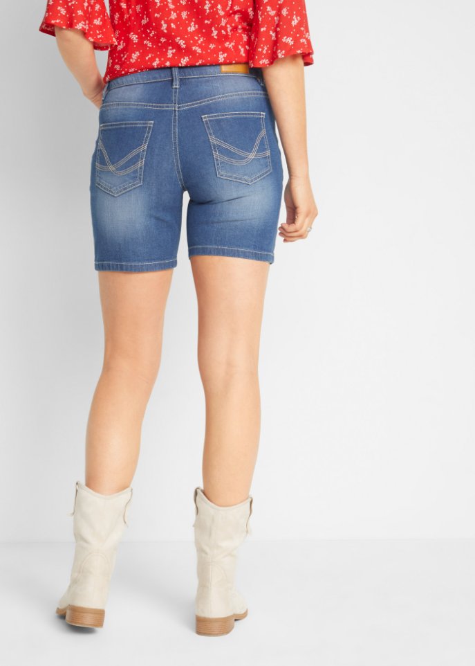 Stretch-Jeans-Shorts, 2er Pack