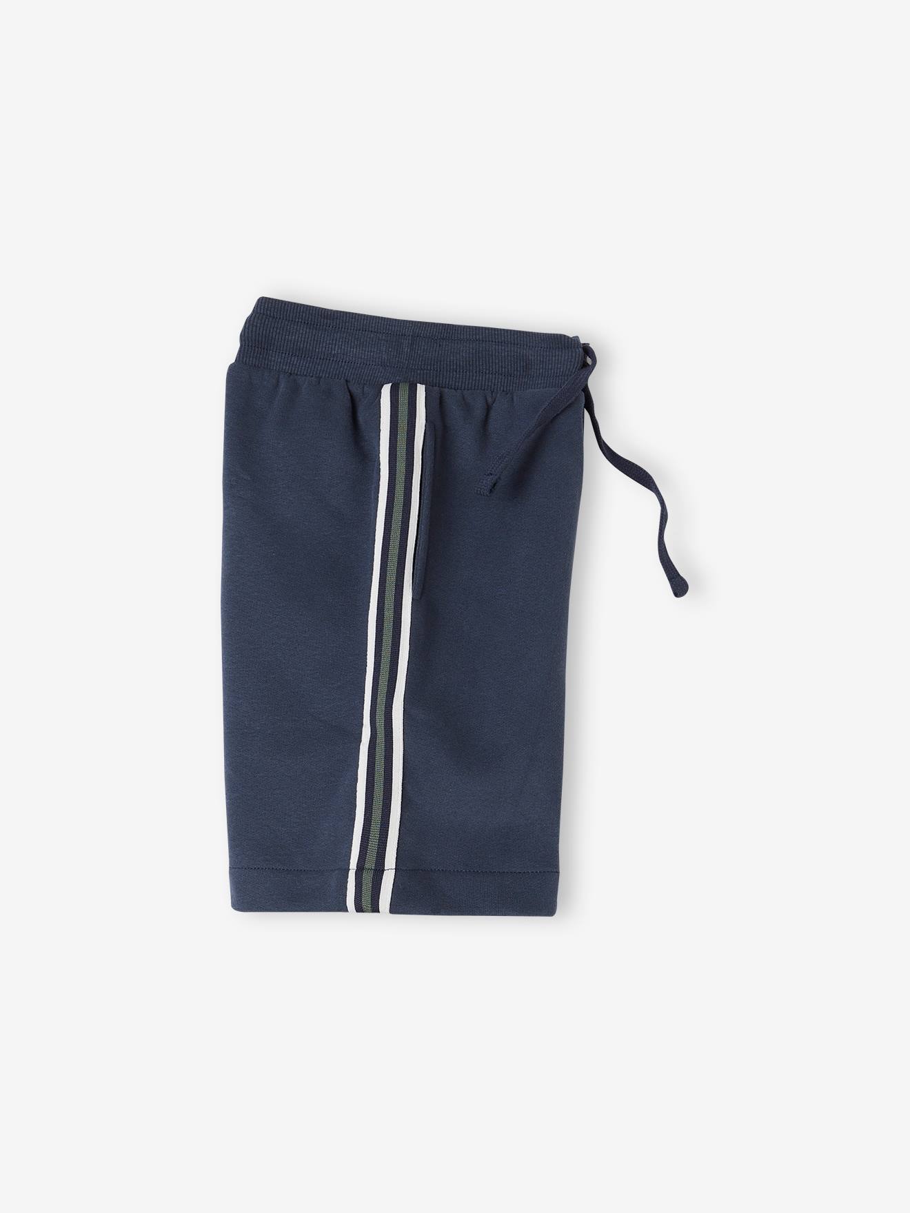 Vertbaudet Jungen Sport-Shorts mit seitlichen Streifen - marine