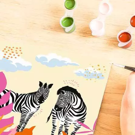 CreArt Zebra - Malen nach Zahlen für Erwachsene