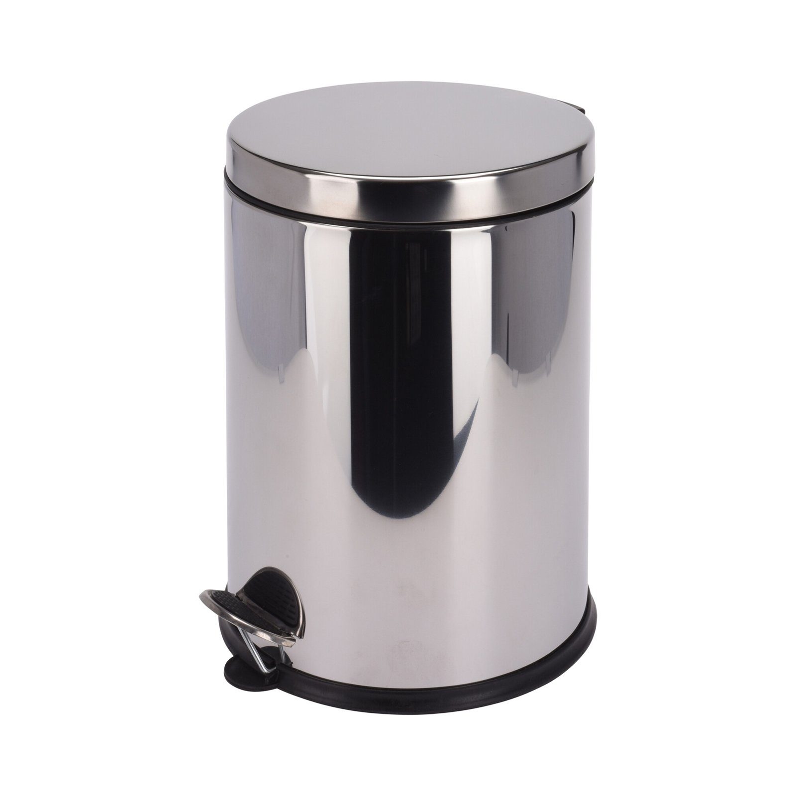 HTI-Living Mülleimer Treteimer Edelstahl 12 Liter, Abfalleimer