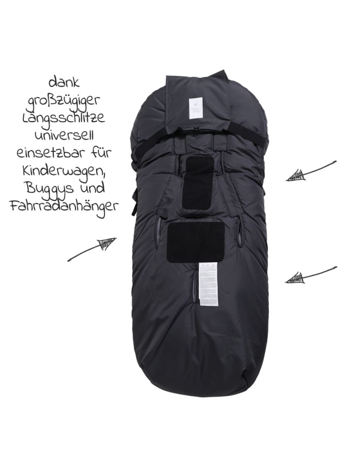 Kaiser Thermo-Fleece Fußsack mit Lammfelleinlage Lukky Look in grau günstig kaufen onesize
