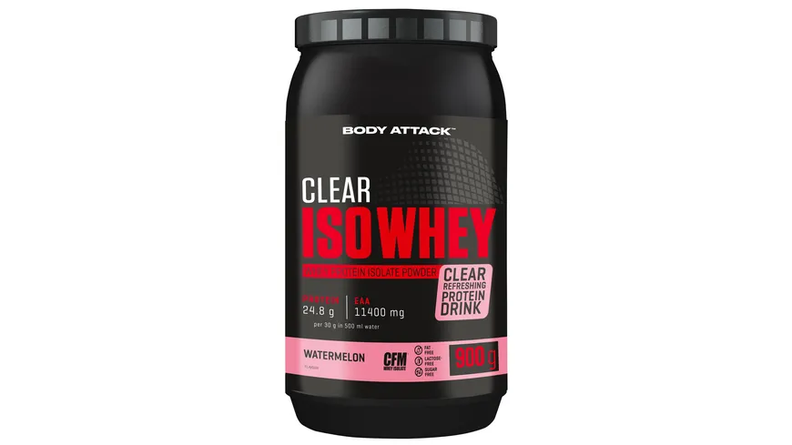 Body Attack Clear Iso Whey Watermelon 900 g