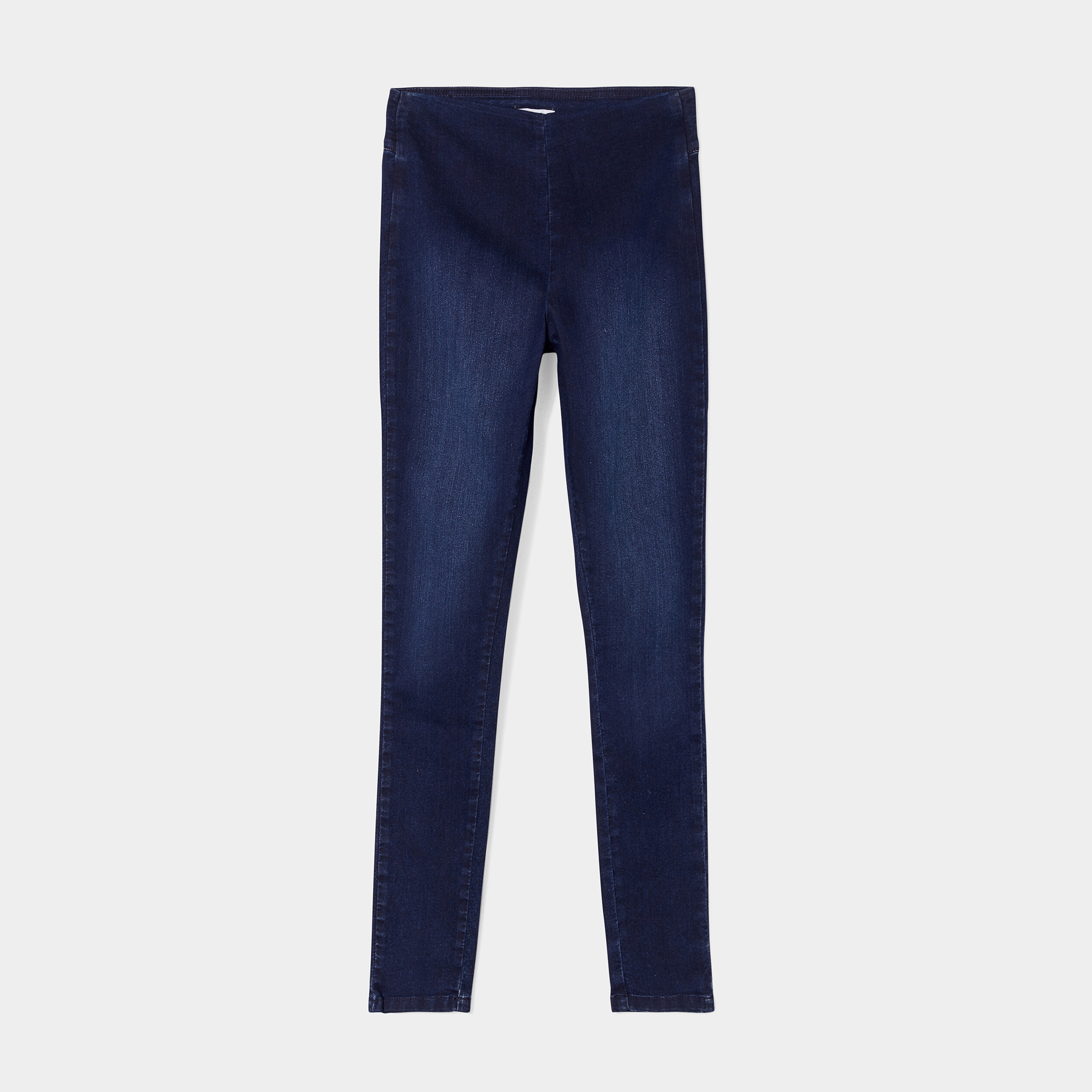 Jegging slim taille haute denim blue black femme | La Halle