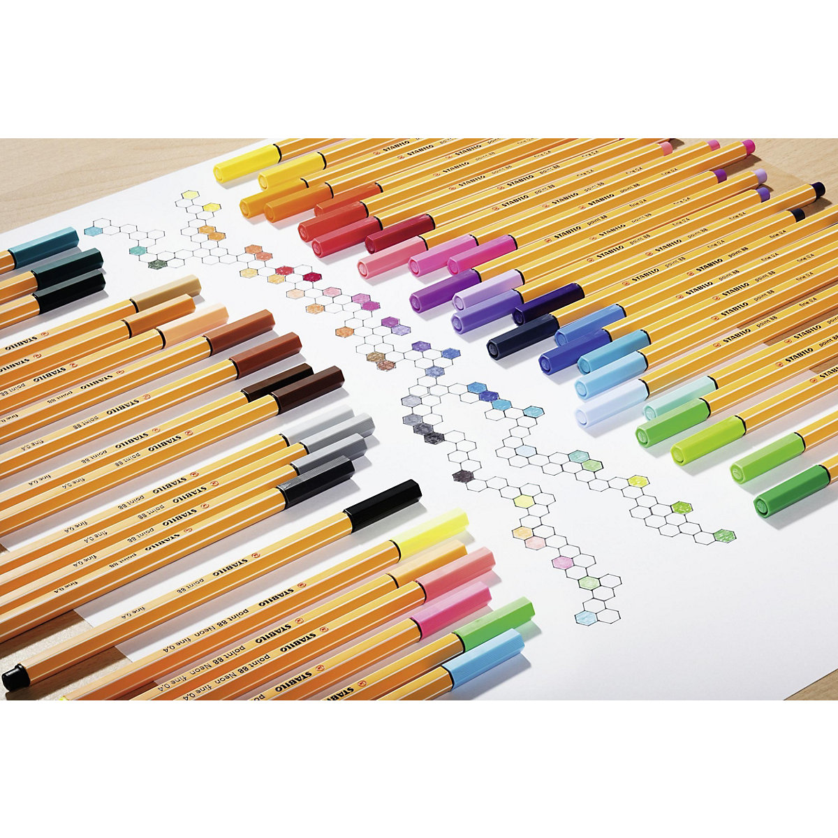 Fineliner point 88, 10 Farben