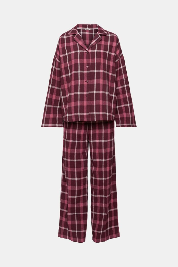 Pyjama-Set aus kariertem Flanell