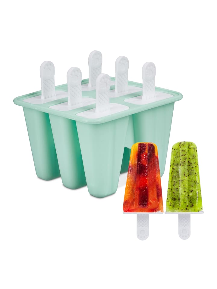 relaxdays 6x Eisform in Türkis/ Weiß günstig kaufen onesize