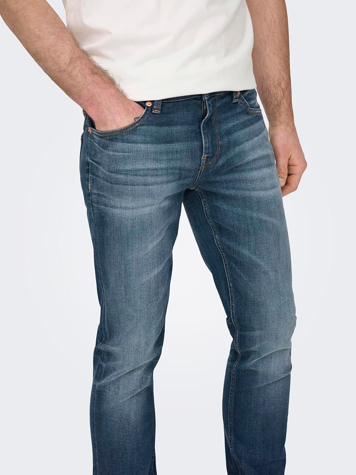 ONLY & SONS Jeans - Slim fit - in Dunkelblau günstig kaufen