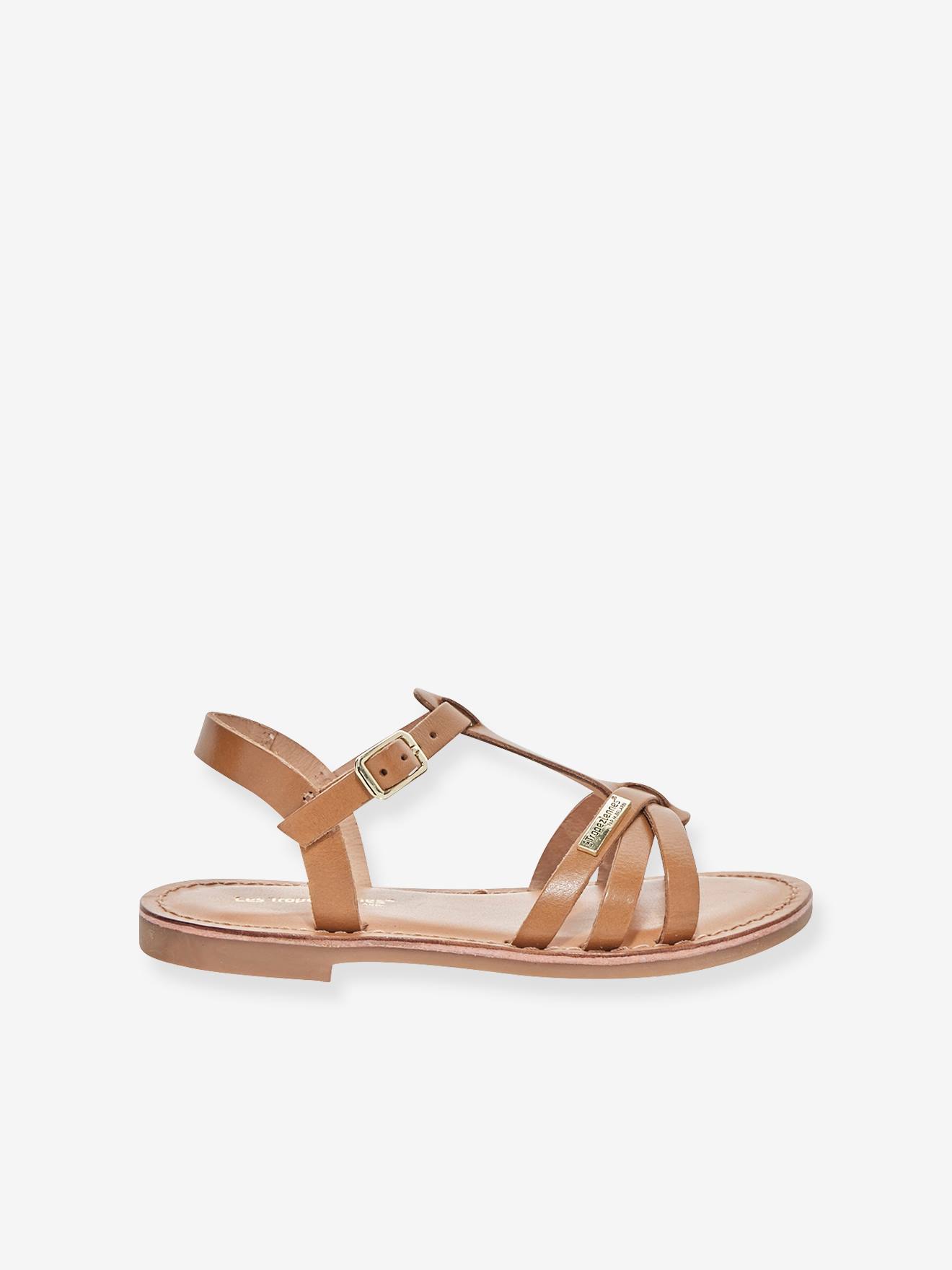 Sandales cuir enfant Baguera LES TROPEZIENNES® PAR M. BELARBI jaune