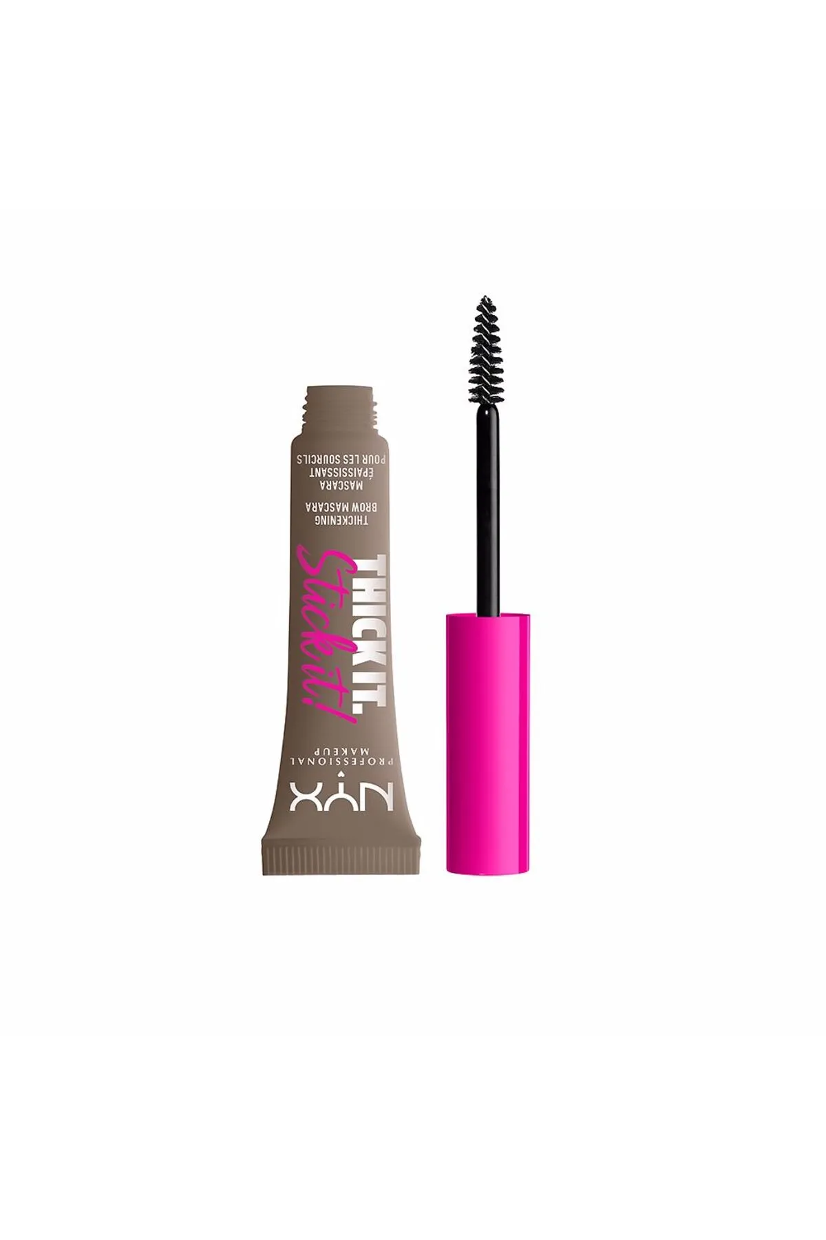 NYX Professional Makeup  Kreuzen Sie an. Bleib dran! Augenbrauen-Mascara Nr. 01-Taupe