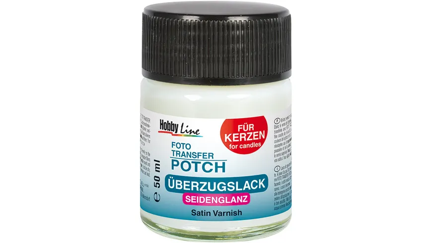 KREUL Foto Transfer Potch Überzugslack für Kerzen Seidenglanz 50 ml