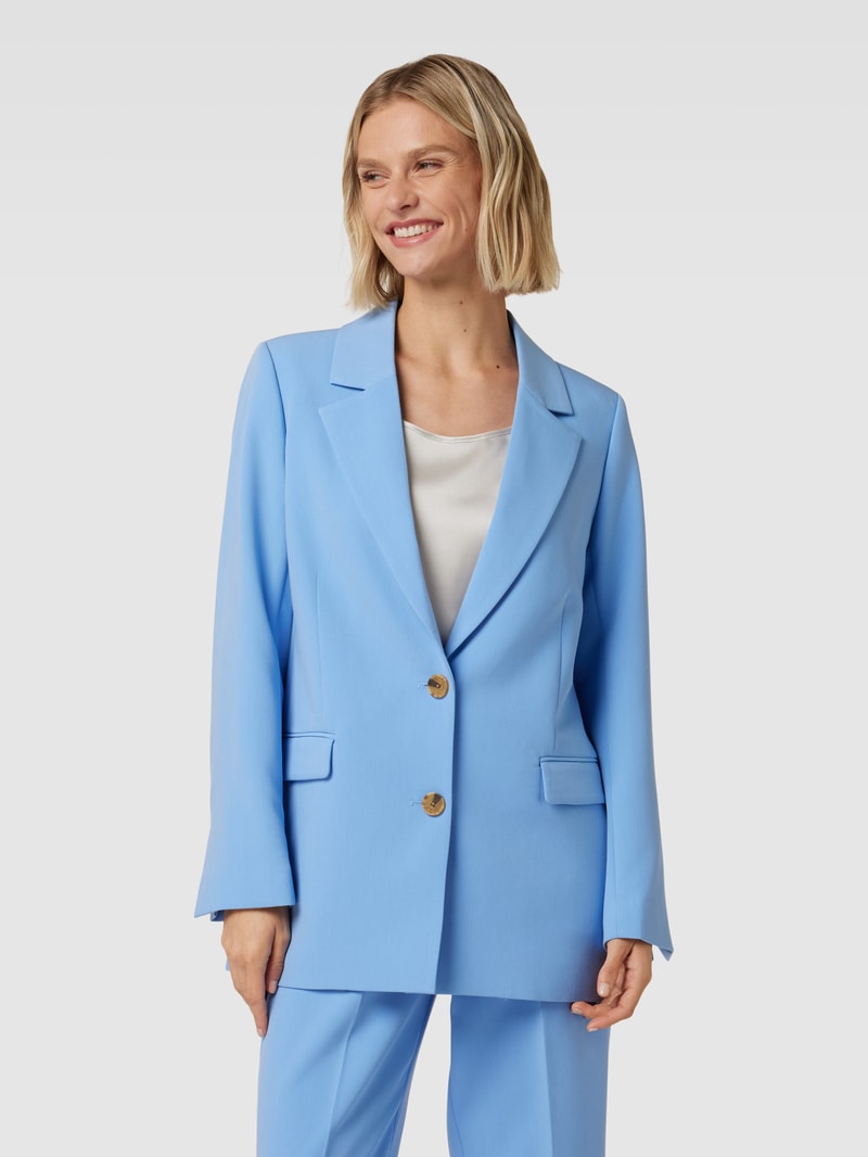 Blazer mit Knopfleiste Modell 'Levien' in hellblau