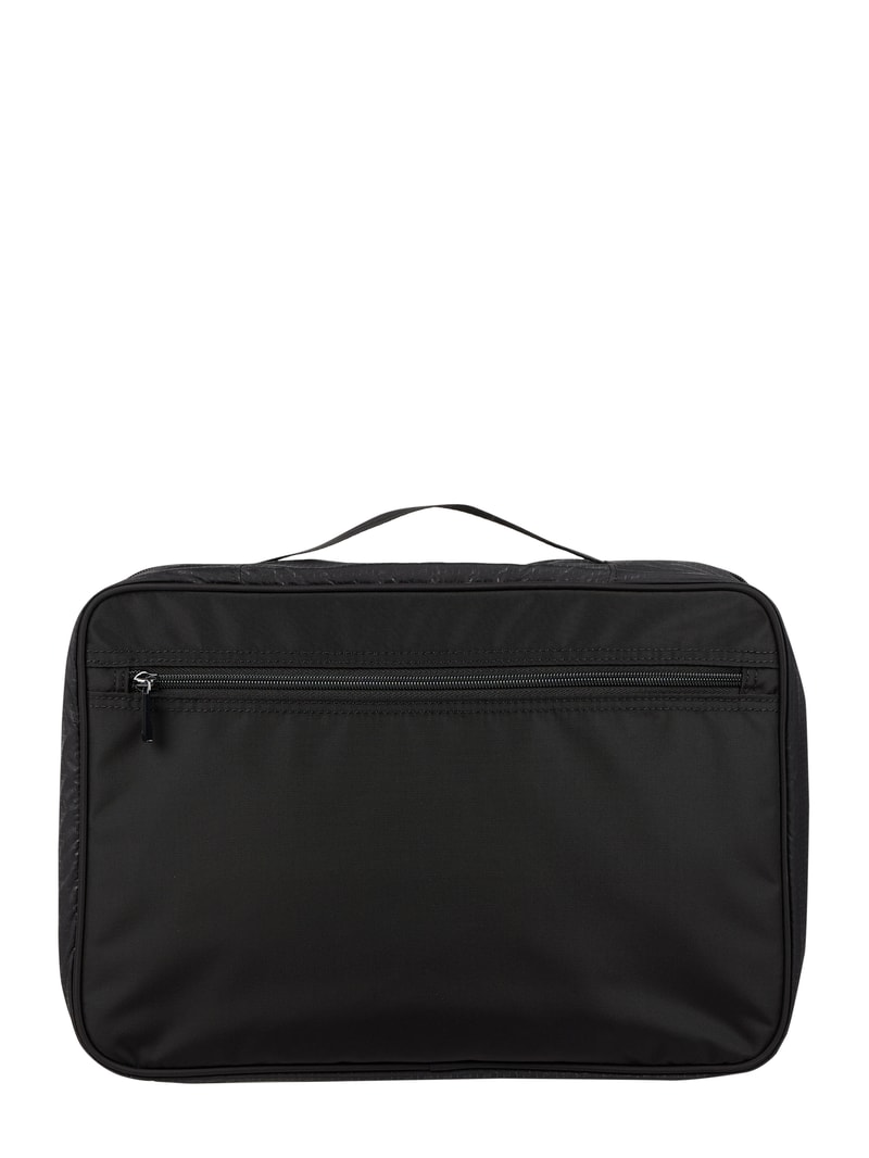 Schuhtasche aus Textil in schwarz