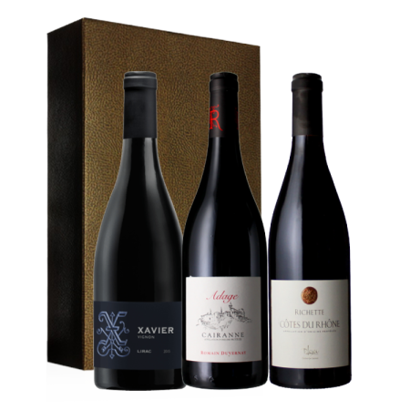 COFFRET TRIO - 90+/100 PARKER 100% RHONE