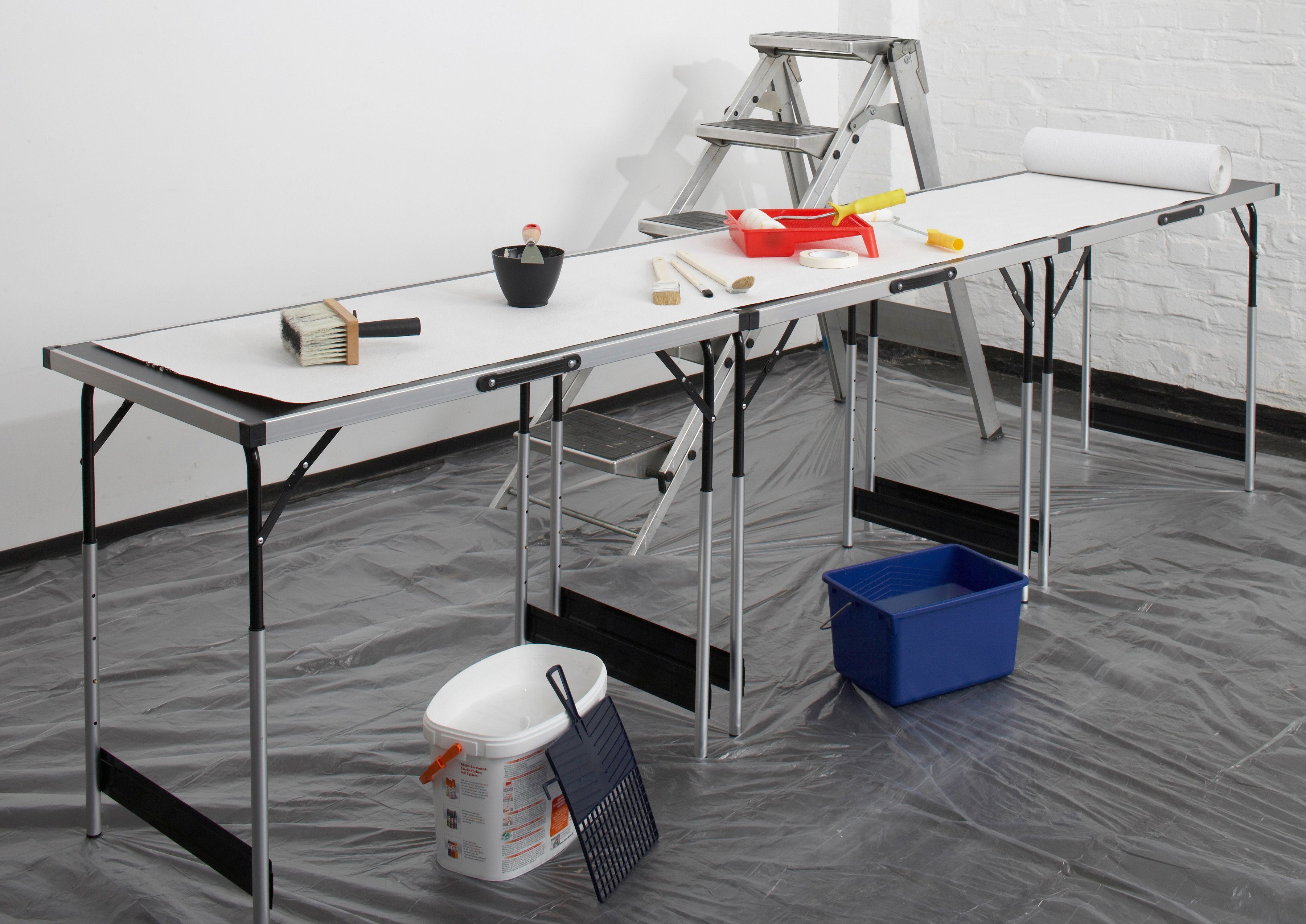 meister Arbeitstisch Multifunktionstisch 3-teilig (3-St), 73 - 94 cm (4-fach höhenverstellbar)