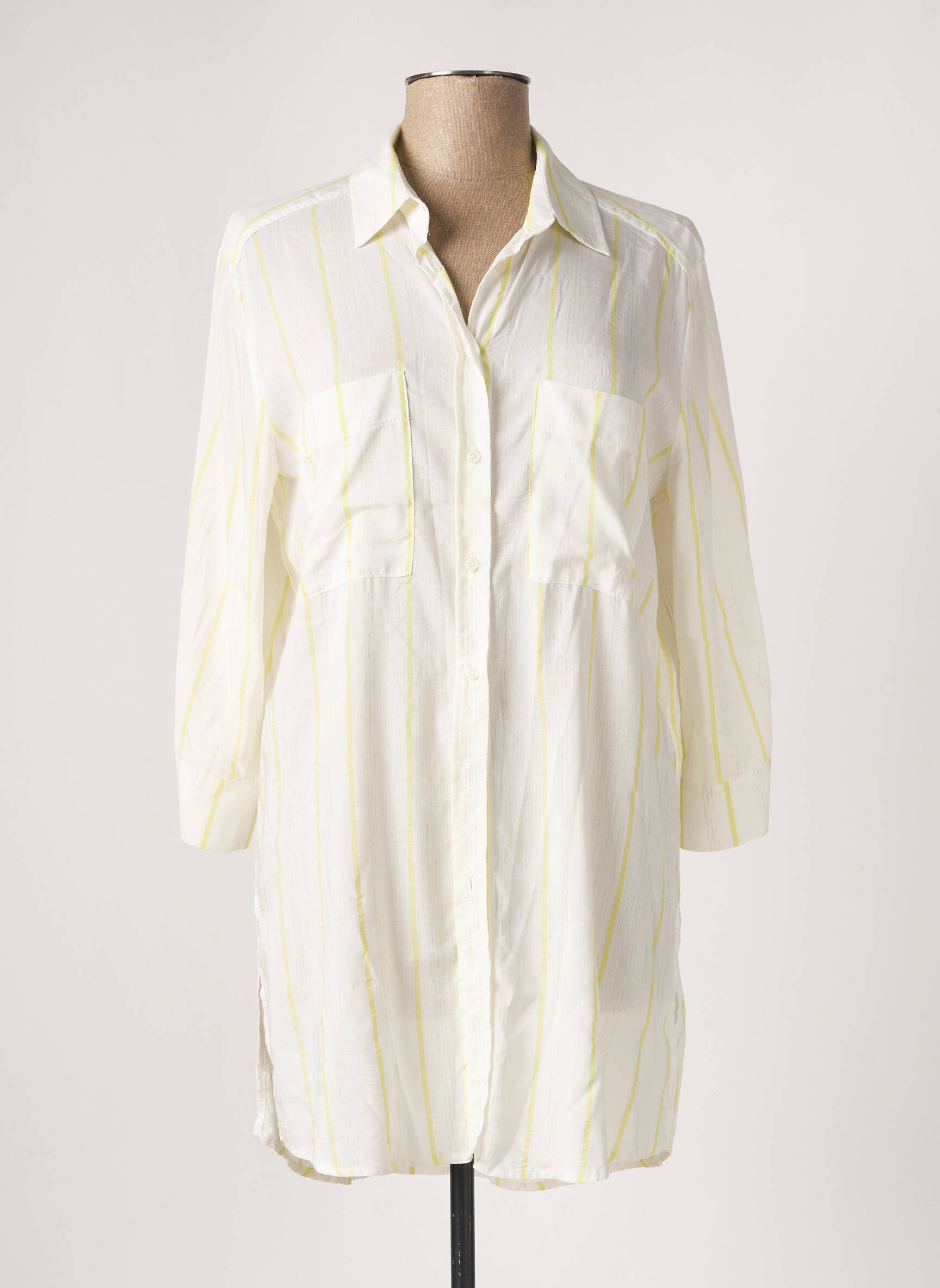 Andam Tuniquemanchelongue Femme couleur blanc