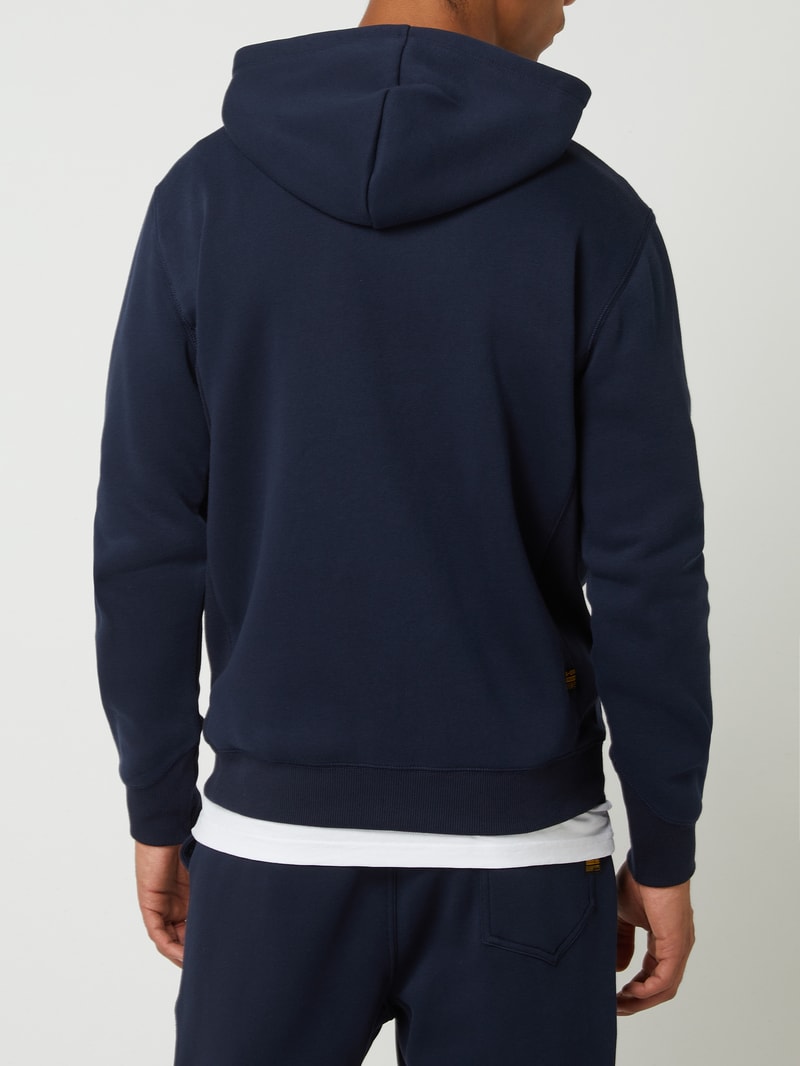 Hoodie mit Känguru-Tasche in marineblau