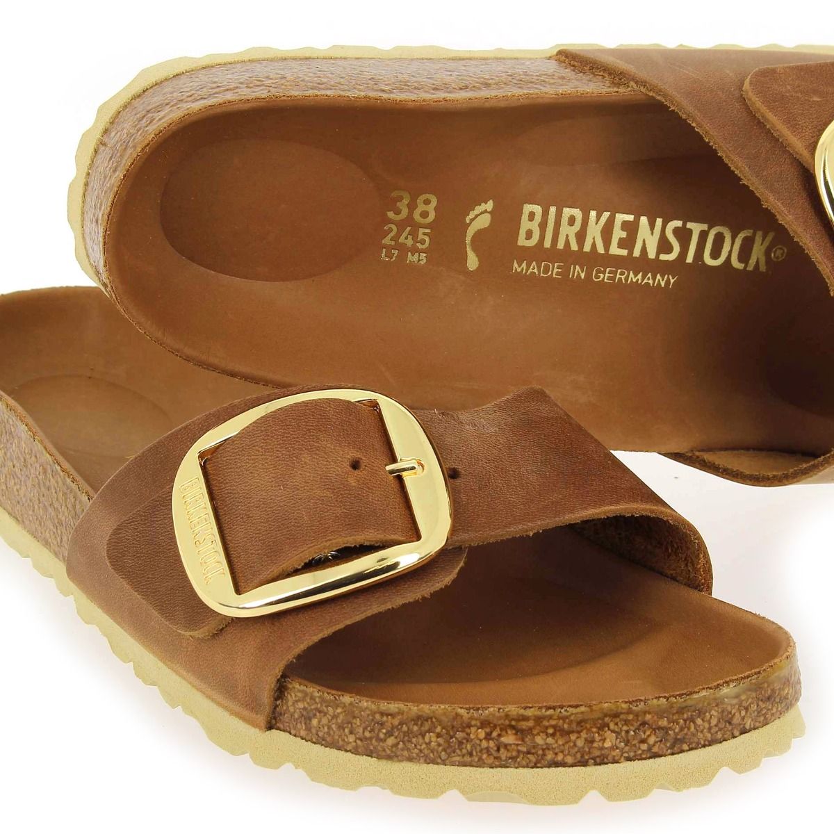 Birkenstock  MADRID BIG BUCKLE - Cognac