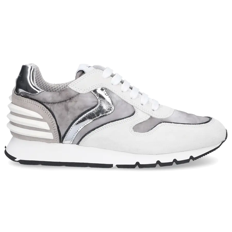 VOILE BLANCHE - Sneaker low JULIA POWER Veloursleder - weiß