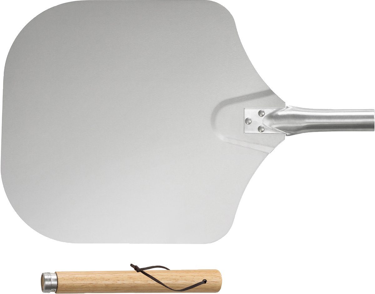 Heidenfeld Pizzastein für Backofen Pizza Set 5in1 bis zu 1000 °C inkl. Rezeptbuch, Pizzastein aus Cordierit, (Pizzaschieber rechteckig mit großer Fläche, Ofen Back Zubehör, 5-St., 