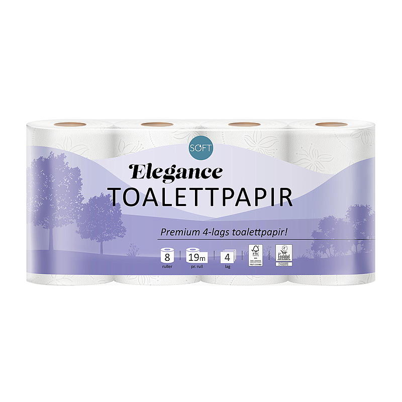 Soft Toalettpapir 8-pk Elegance
