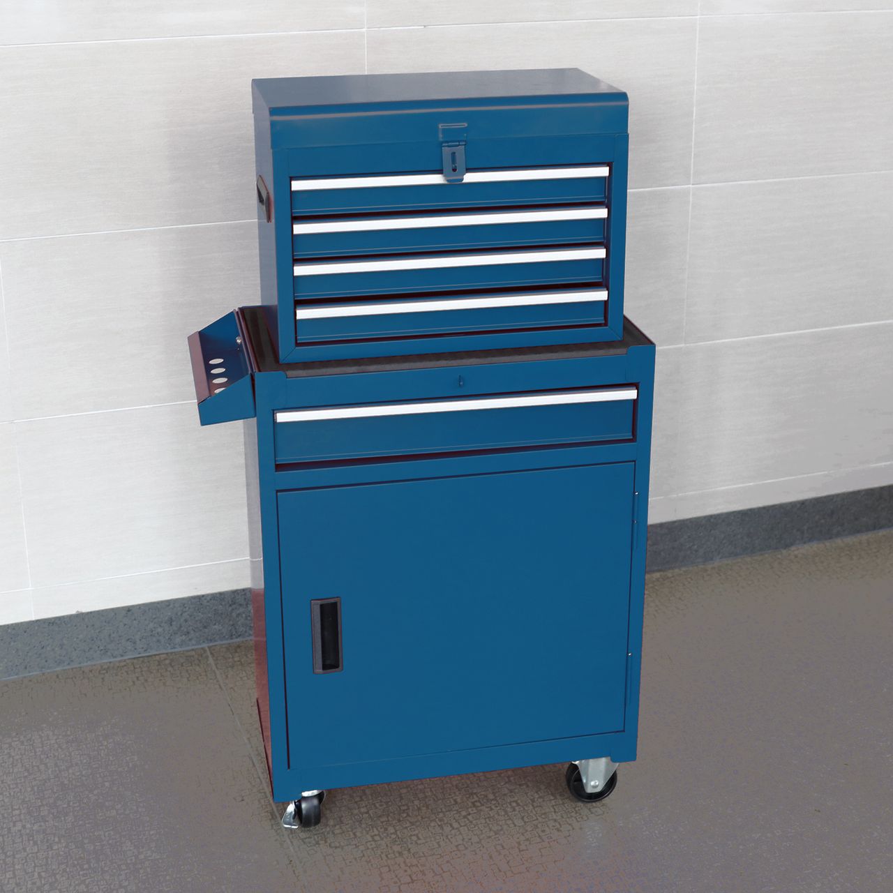 Tech Craft Tech Craft Werkstattwagen, blau, 5 Schubladen