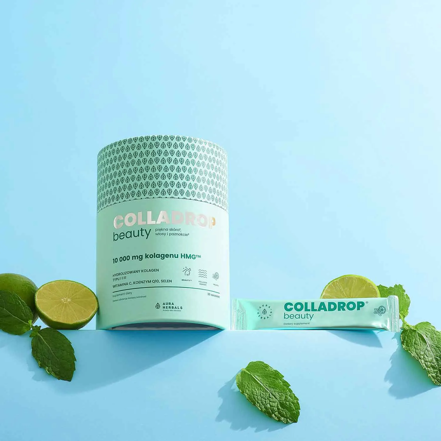 Colladrop Beauty Collagen HMG 10000 mg Φακελάκια Mojito