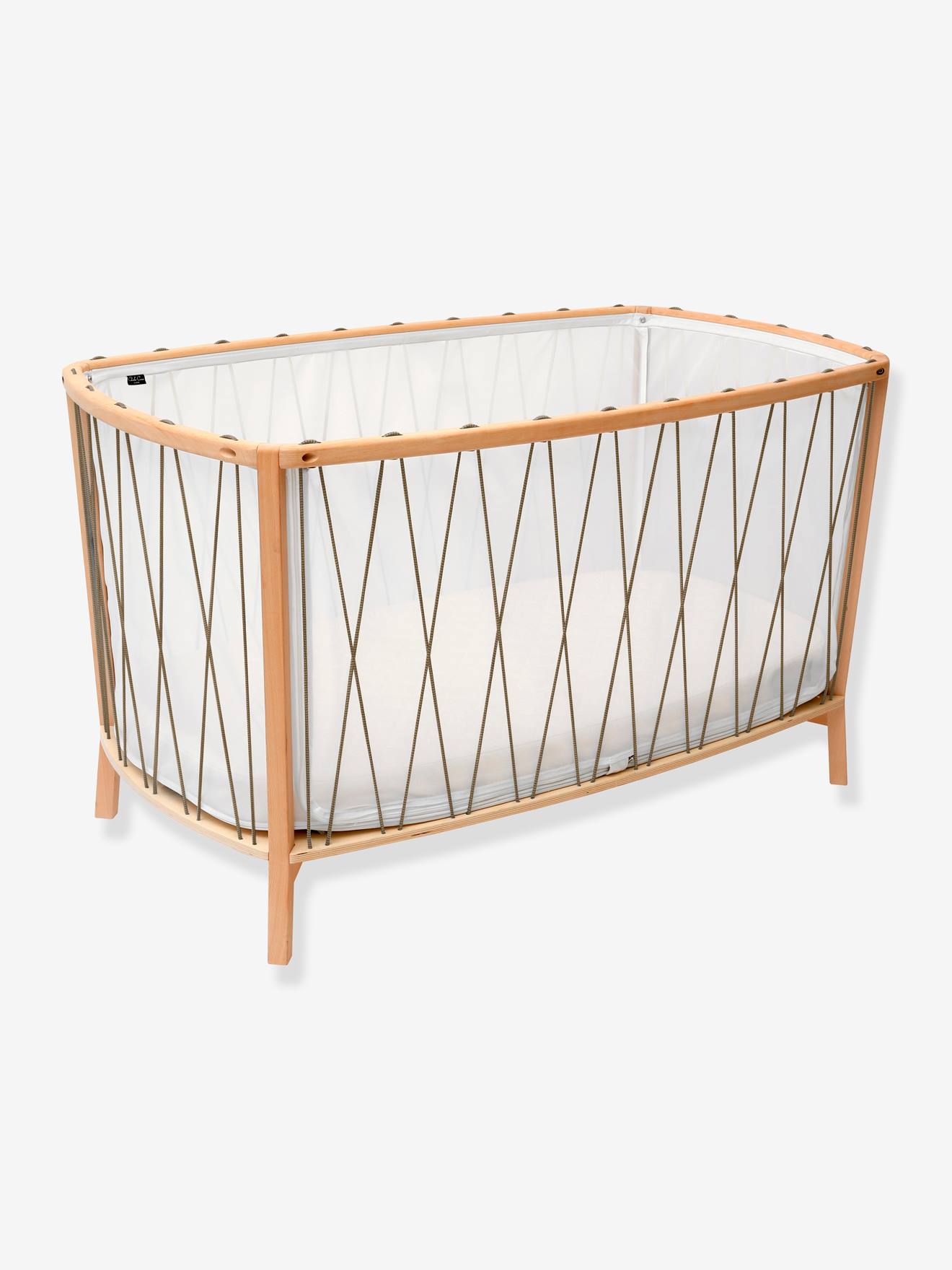 Lit bébé évolutif Kimi CHARLIE CRANE marron clair (hazelnut)
