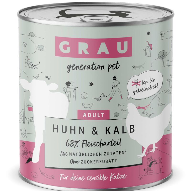 Sparpaket GRAU Adult Getreidefrei 12 x 800 g
