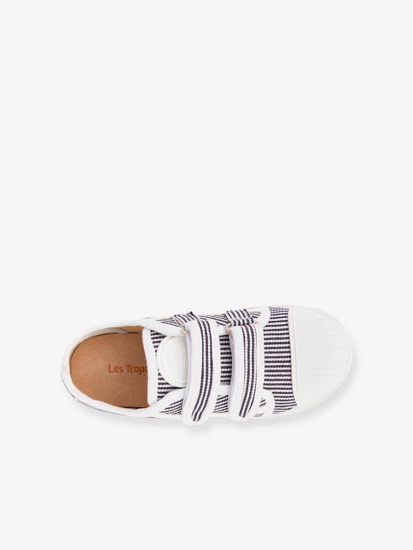 Les Tropeziennes Mädchen Stoffschuhe CLORY LES TROPEZIENNES PAR M. BELARBI - weiß/marine gestreift