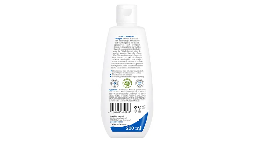 PAEDIPROTECT Pflegeöl 200 ml