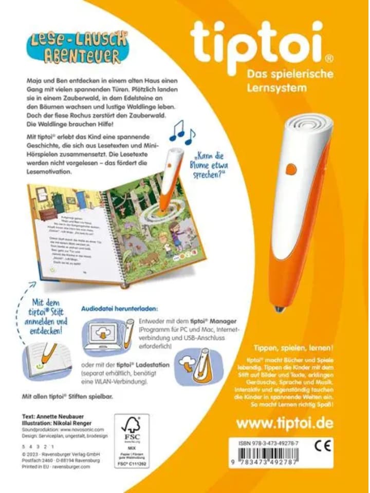 Ravensburger tiptoi® Lese-Lausch-Abenteuer - Zauberwald günstig kaufen onesize