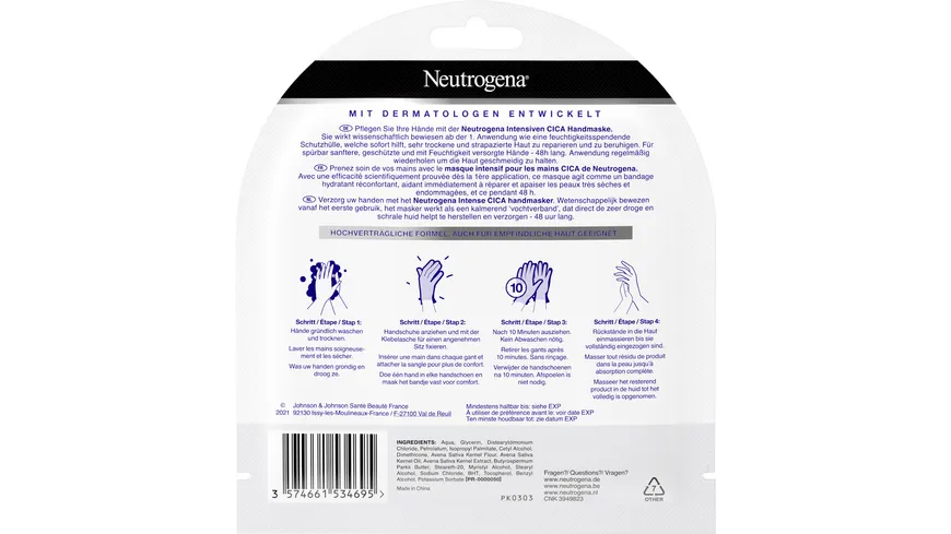 Neutrogena Norwegische Formel Intensiv CICA Handmaske