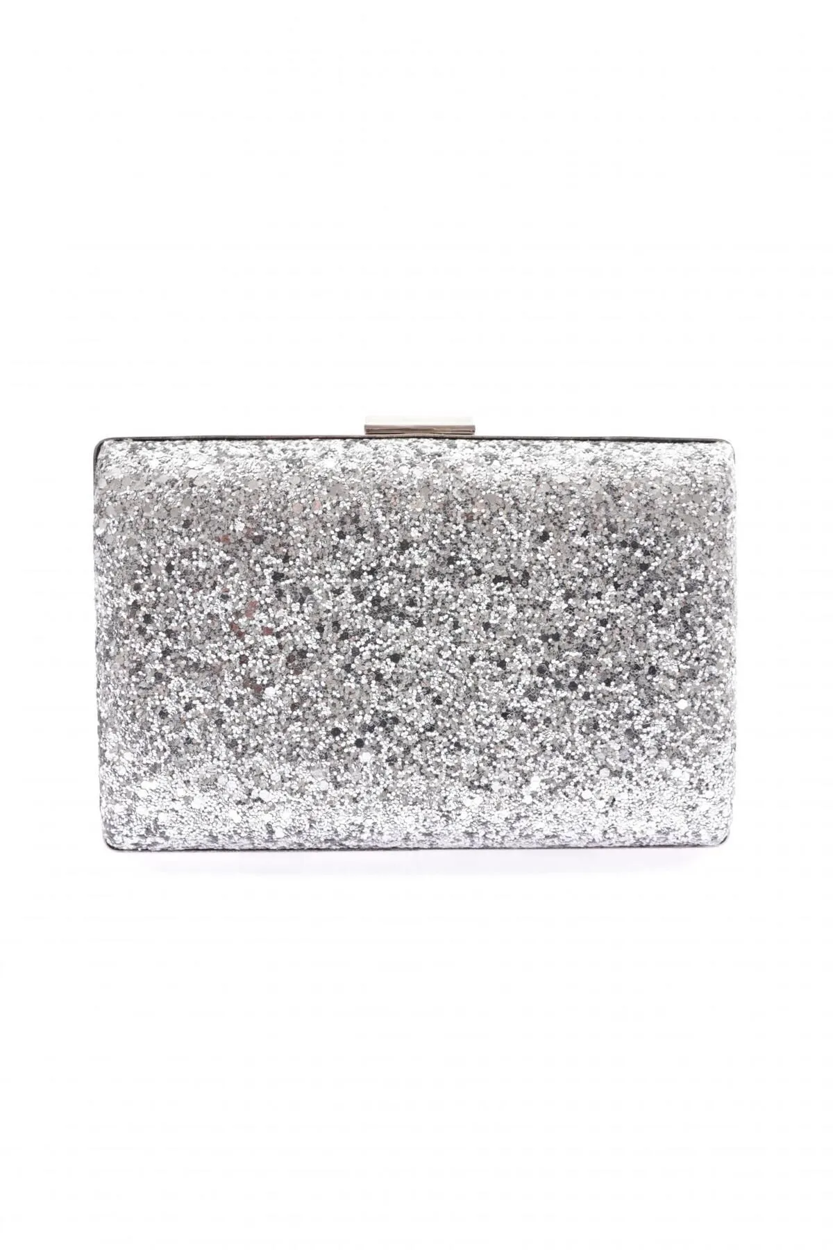 DGN  Silberne Abendtasche mit Pailletten für Damen – 275-22y