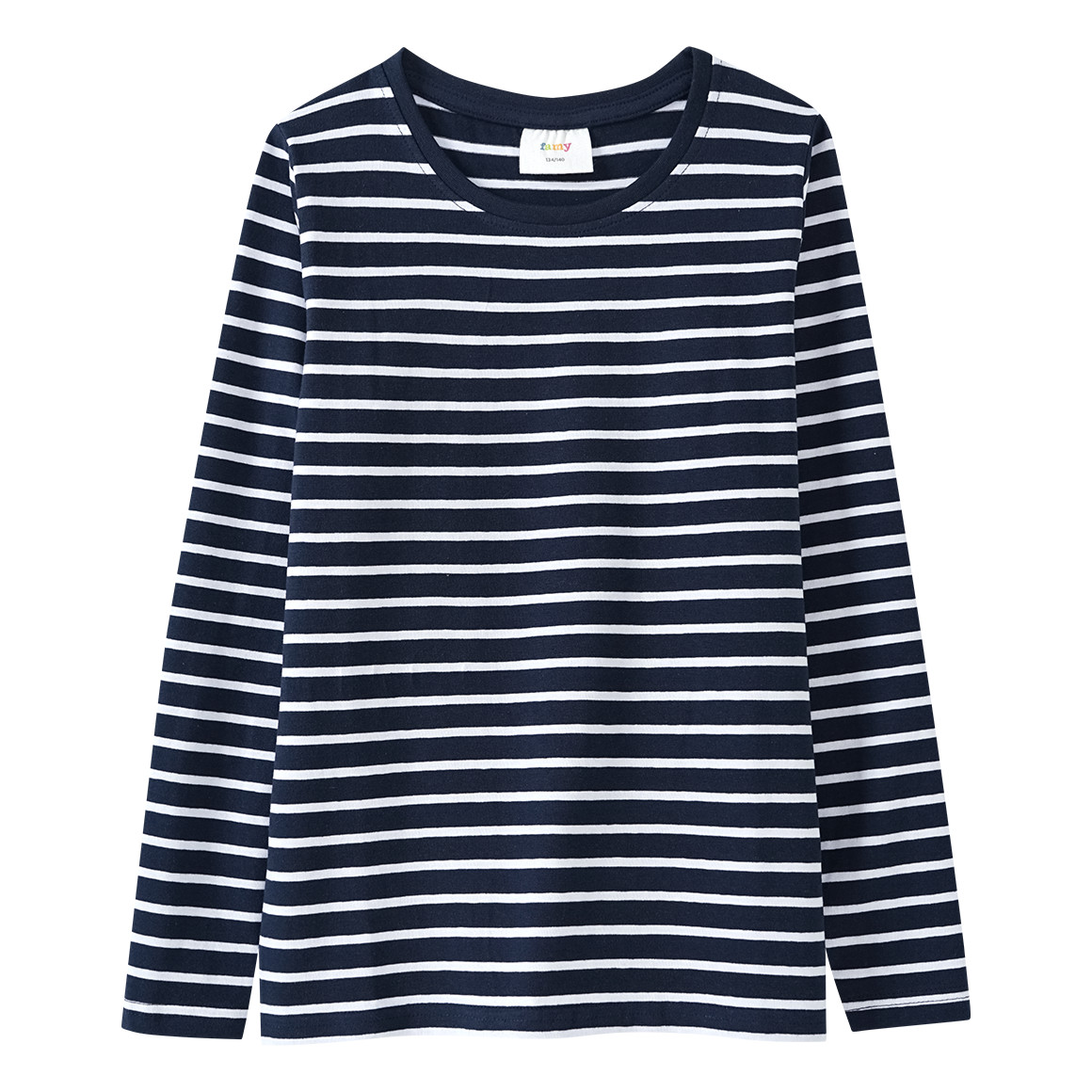 2 Mädchen Langarmshirts im Basic-Style