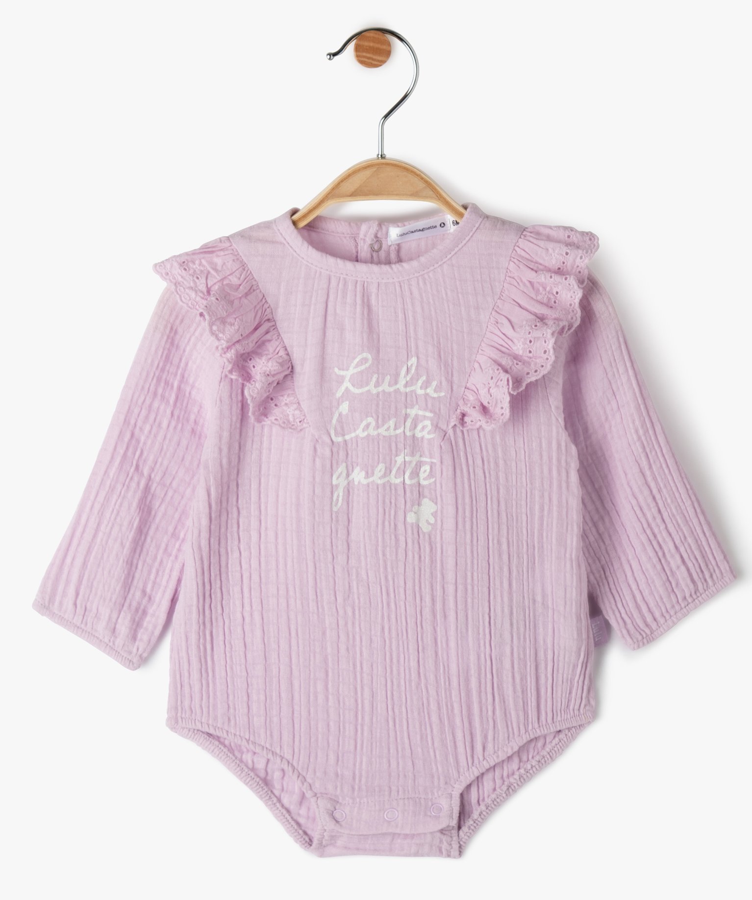 Body bébé fille en gaze de coton faon blouse - LuluCasta... blanc | GEMO