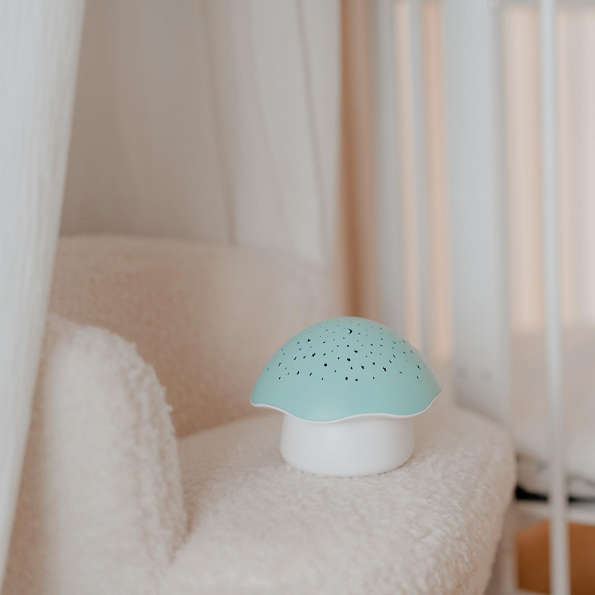 Nachtlicht Starry Mushroom blue, der Sternenpilz