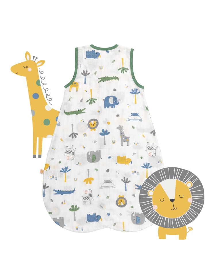 Schlummersack Musselin Babyschlafsack, 0.5 TOG in Dunkelgrün günstig kaufen