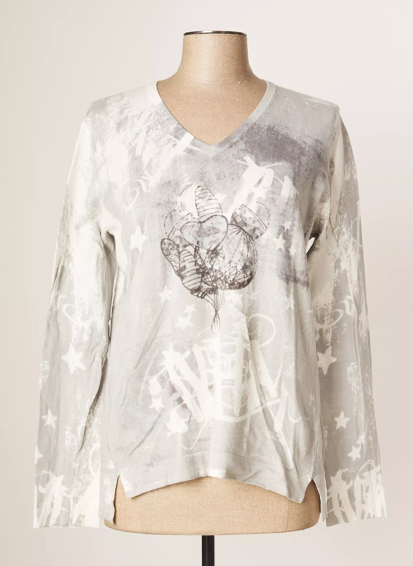 Thomas Rabe Pulls Femme couleur gris