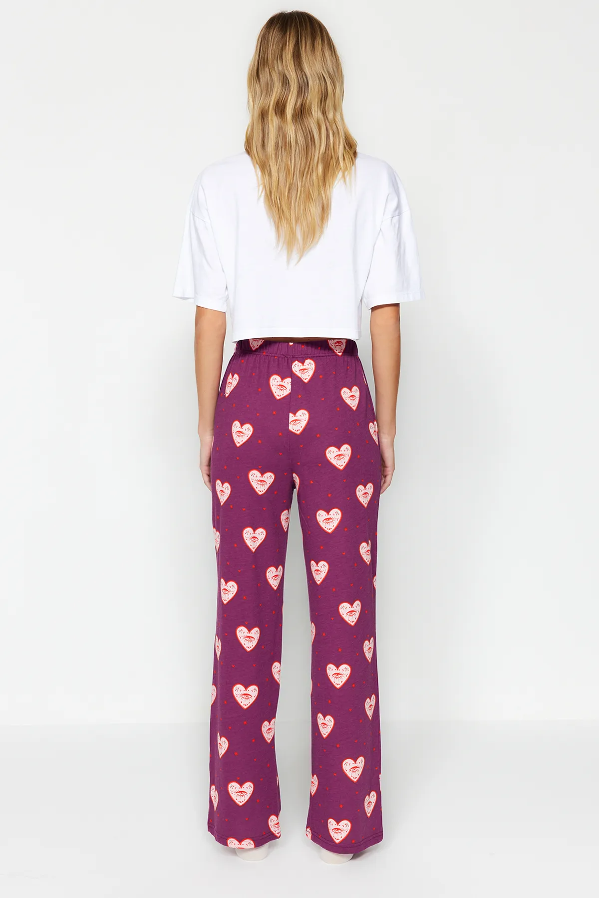 Trendyol Collection  Pyjamahose - Bordeaux - Straight