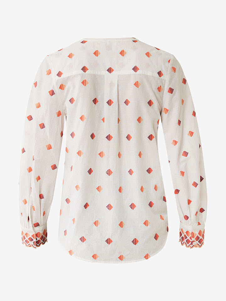 Mexx Bluse in Weiß/ Orange günstig kaufen